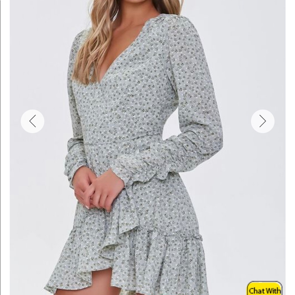 Floral print mini dress